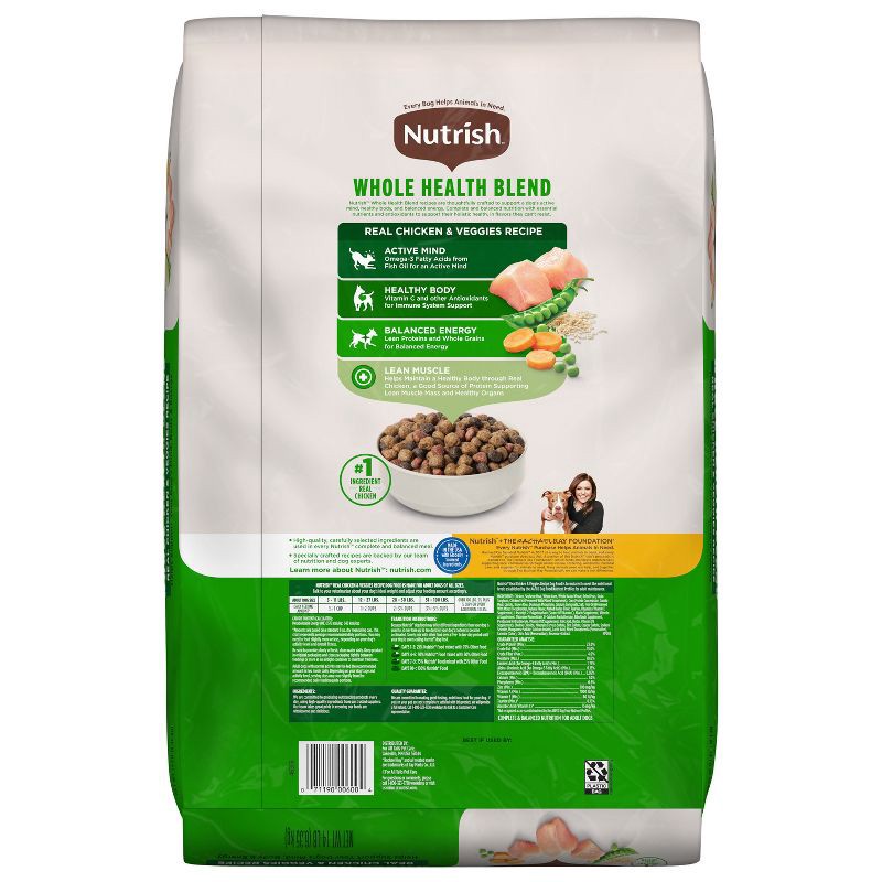 slide 2 of 10, Nutrish Whole Health Blend Real Chicken and Vegetable Recipe Dry Dog Food - 14lbs, 14 lb