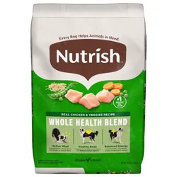 Nutrish Whole Health Blend Real Chicken and Vegetable Recipe Dry Dog Food - 14lbs