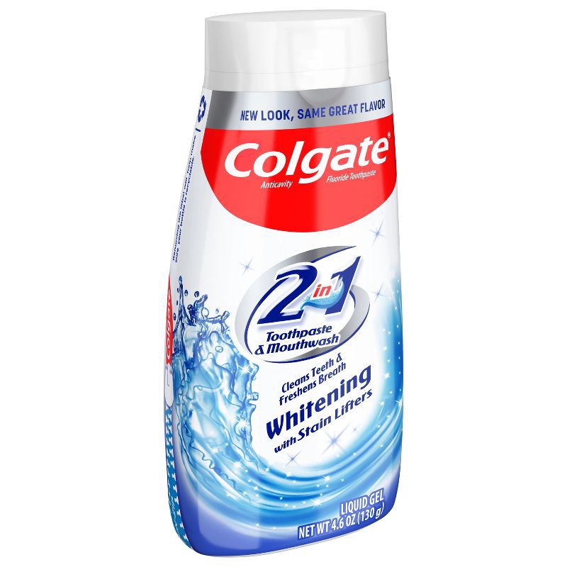 slide 8 of 9, Colgate 2-in-1 Whitening Gel Toothpaste and Mouthwash - 4.6oz, 4.6 oz