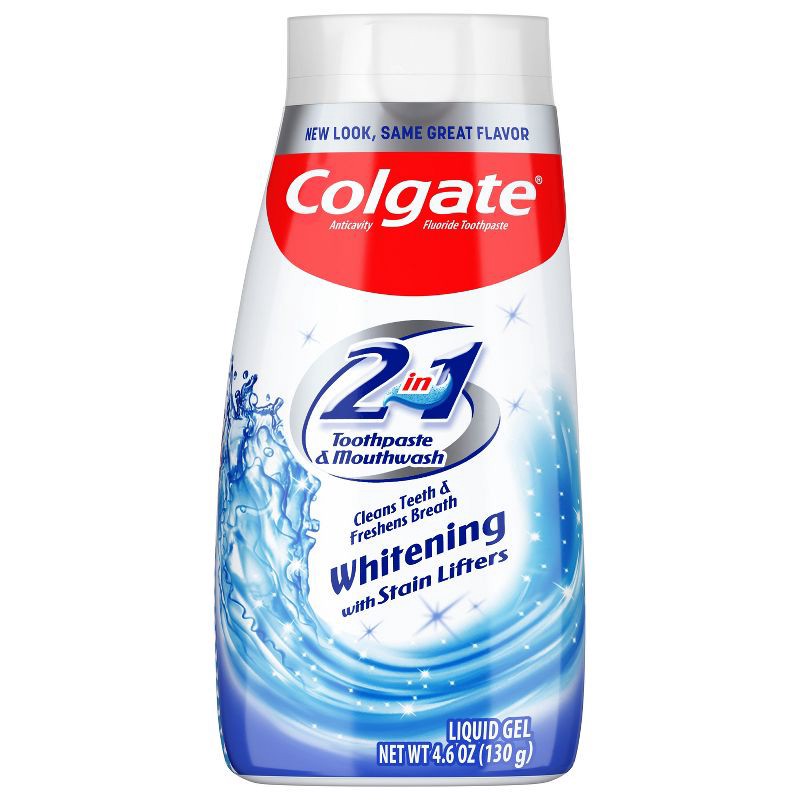 slide 1 of 7, Colgate 2-in-1 Whitening Gel Toothpaste and Mouthwash - 4.6oz, 4.6 oz