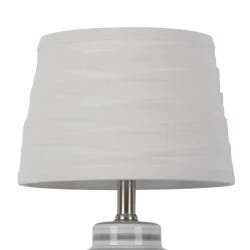 Linen Overlay Modified Drum Small Lamp Shade Ivory - Threshold