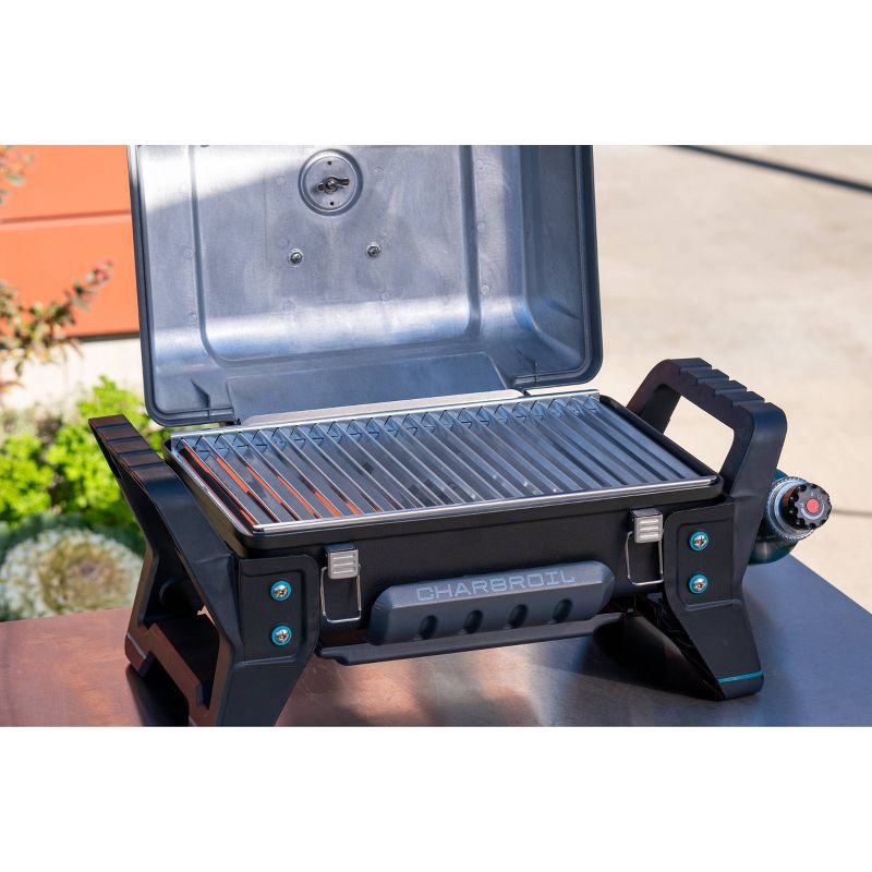 slide 5 of 10, Char-Broil TRU-Infrared Grill2Go X200 Tabletop 9,500 BTU Gas Grill 12401734 - Gray, 1 ct