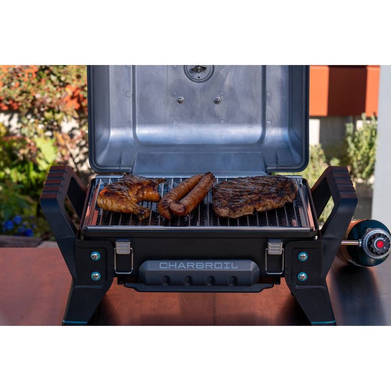 slide 6 of 10, Char-Broil TRU-Infrared Grill2Go X200 Tabletop 9,500 BTU Gas Grill 12401734 - Gray, 1 ct