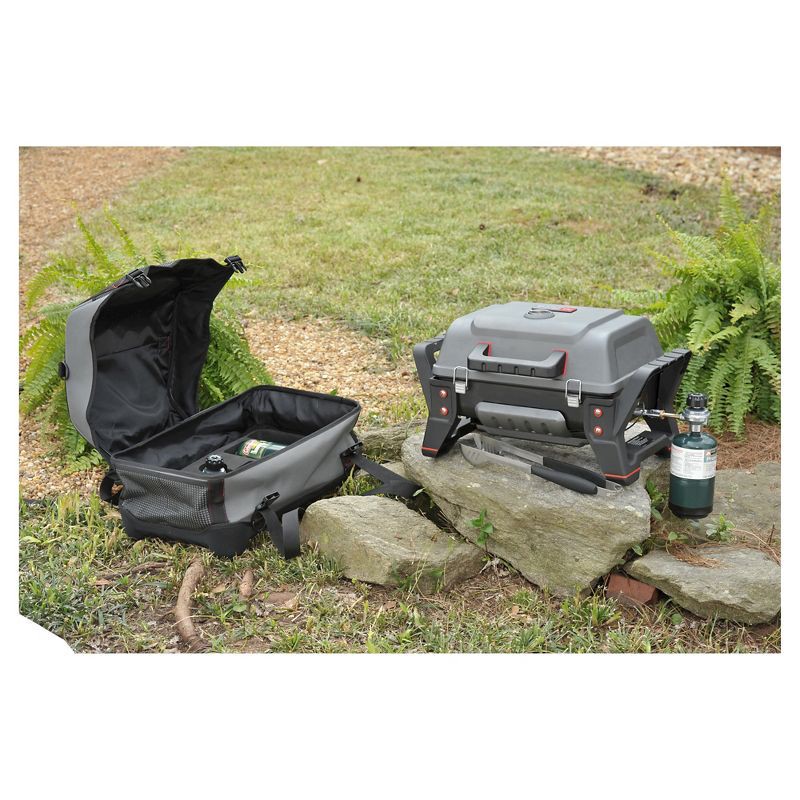 slide 9 of 10, Char-Broil TRU-Infrared Grill2Go X200 Tabletop 9,500 BTU Gas Grill 12401734 - Gray, 1 ct