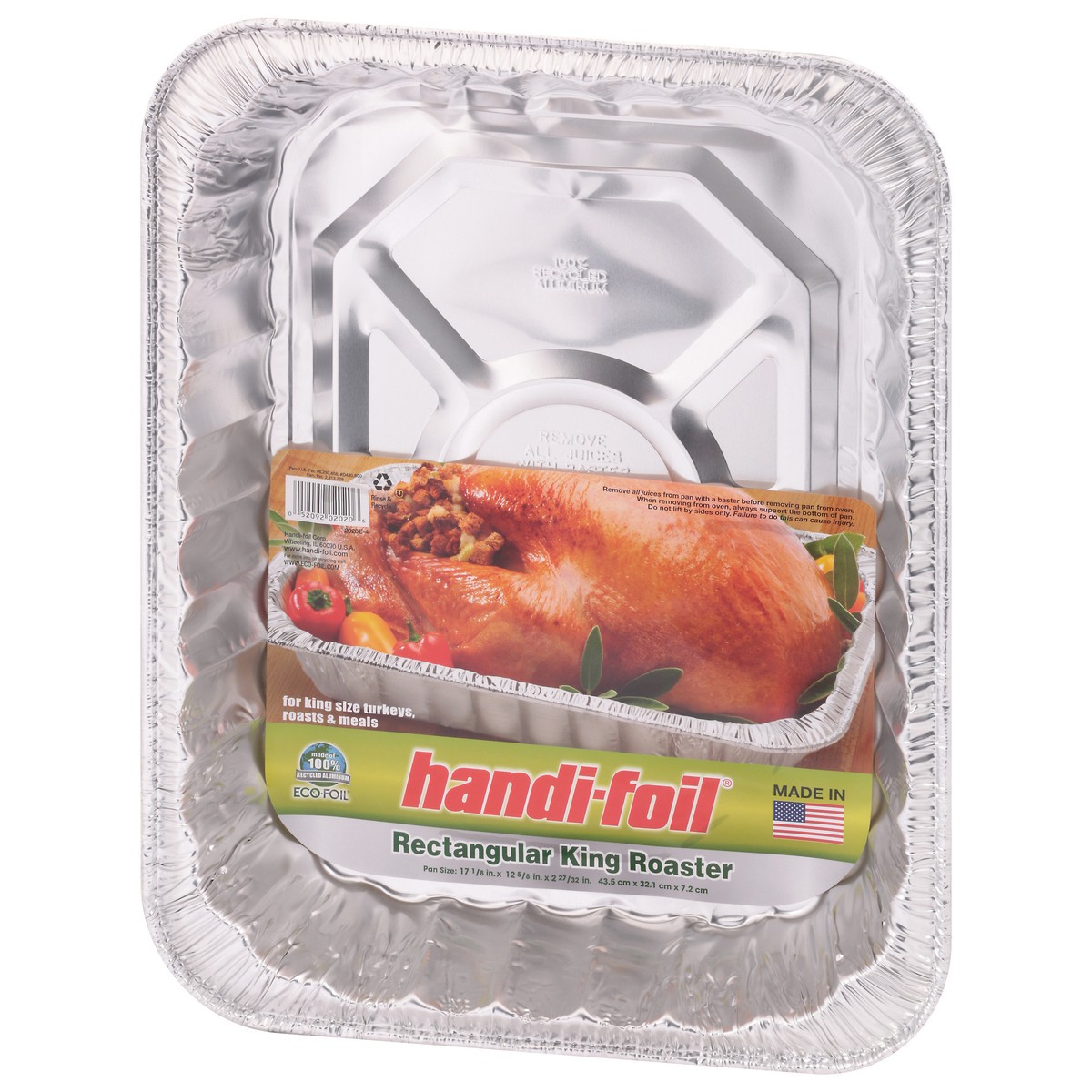 slide 4 of 9, Handi-foil Rectangular King Roaster Pan 1 ea, 1 ct