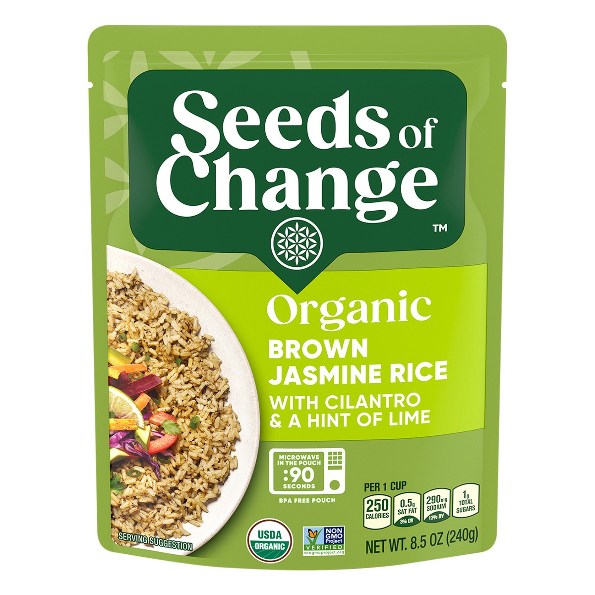 slide 1 of 1, Seeds of Change Seed Of Change Brown Jas Cil Og, 8.5 oz