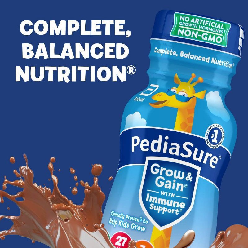 slide 5 of 11, PediaSure Grow & Gain Kids' Nutritional Shake Chocolate - 6 ct/48 fl oz, 6 ct, 48 fl oz