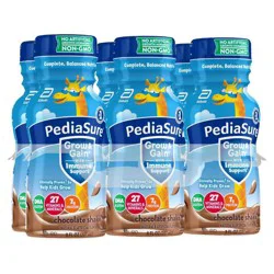 PediaSure Grow & Gain Kids' Nutritional Shake Chocolate - 6 ct/48 fl oz