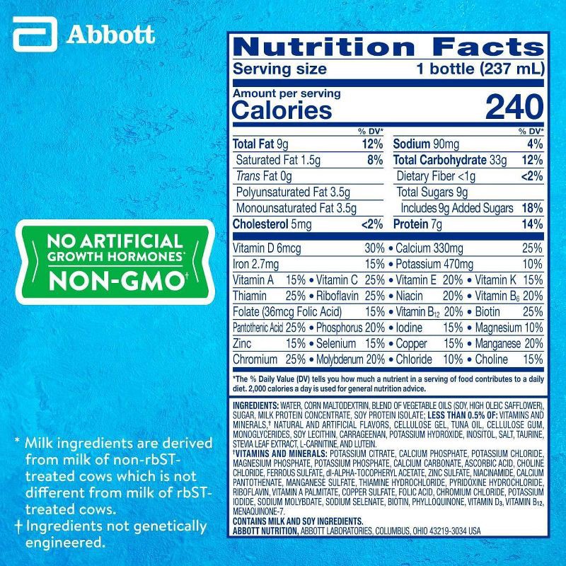 slide 3 of 10, PediaSure Grow & Gain Kids' Nutritional Shake Vanilla - 6 ct/48 fl oz, 6 ct, 48 fl oz