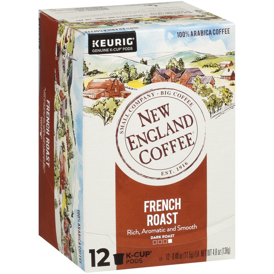 slide 2 of 7, New England Coffee Keurig Hot French Roast Cups, 12 ct