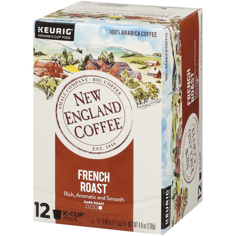 slide 3 of 7, New England Coffee Keurig Hot French Roast Cups, 12 ct