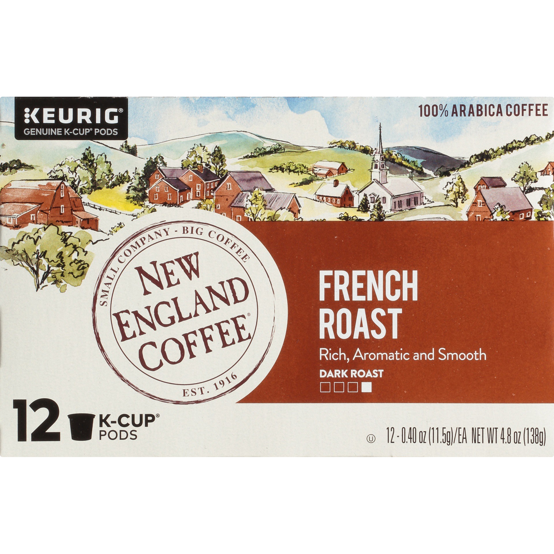 slide 5 of 7, New England Coffee Keurig Hot French Roast Cups, 12 ct