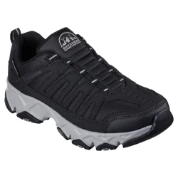 Skechers Men's Relaxed Fit Crossbar-Cedar, Black, Size 11