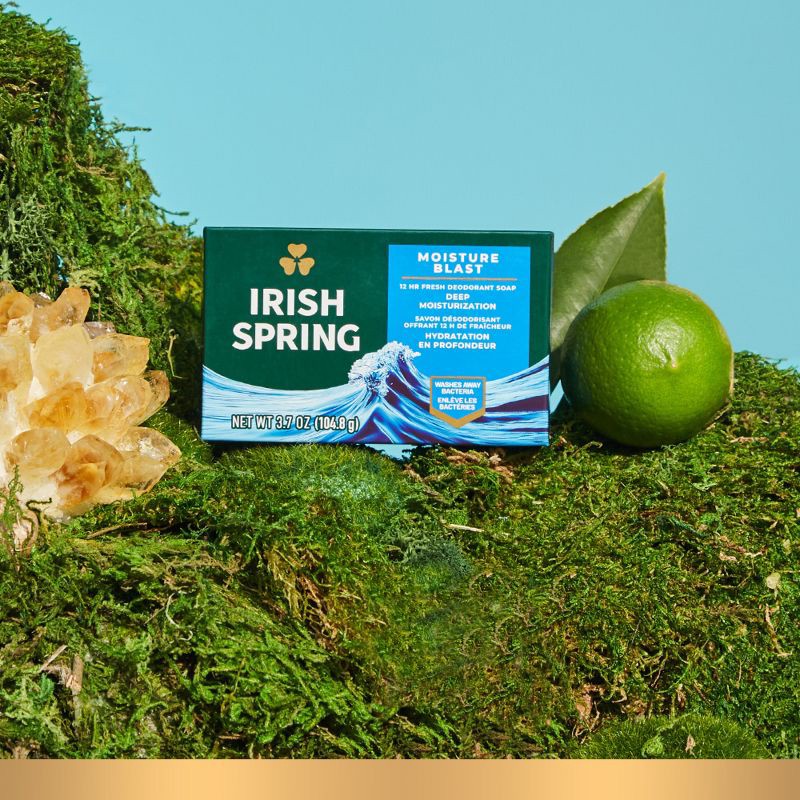 slide 2 of 9, Irish Spring Bar Soap - Moisture Blast 3.7oz/12pk, 3.7 oz, 12 ct