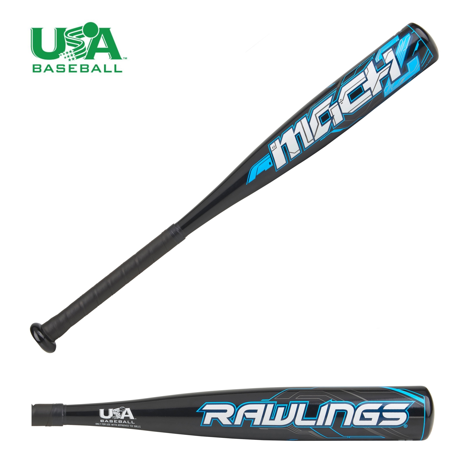 slide 1 of 3, Rawlings Mach 2 25" Teeball Bat 2018, 1 ct