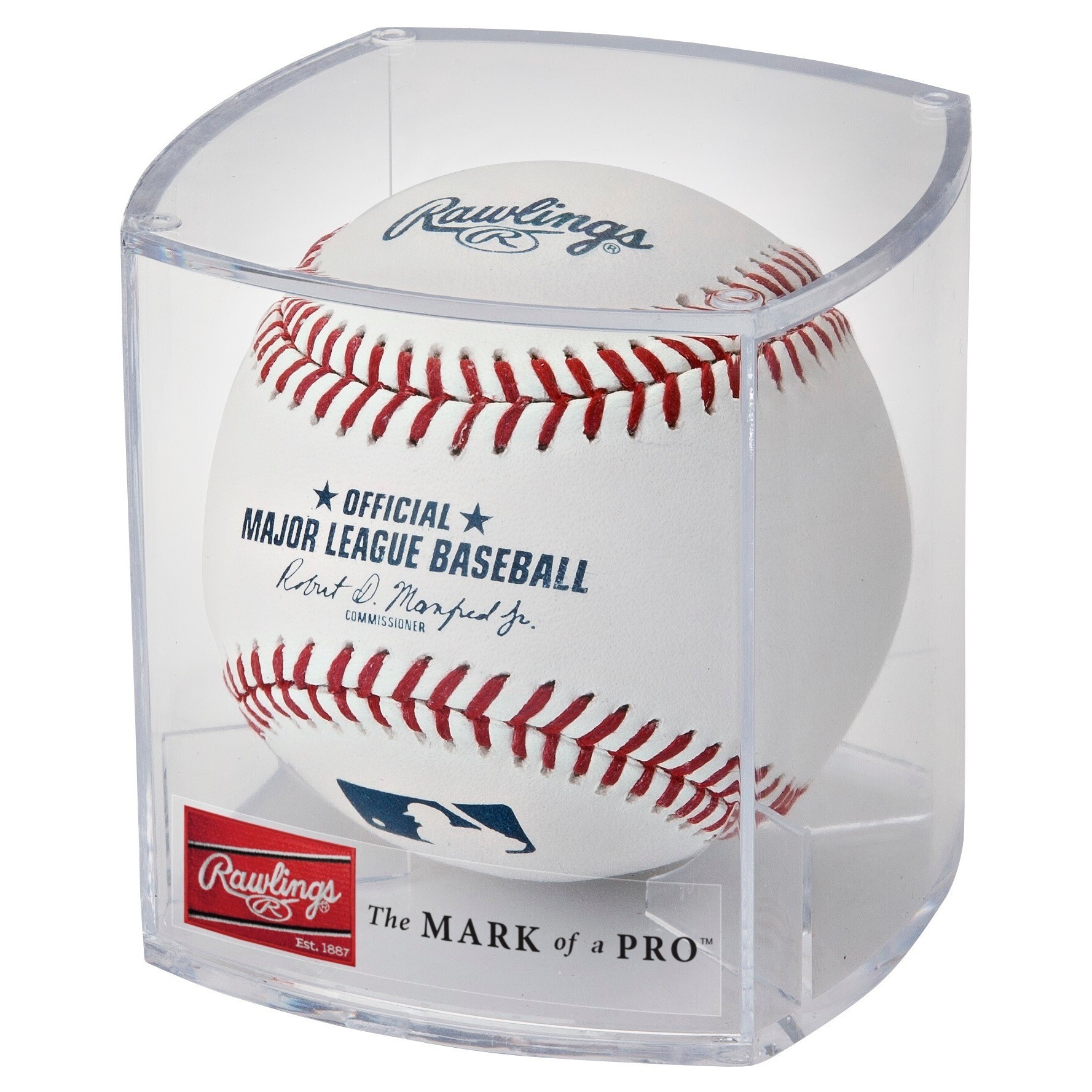 slide 1 of 7, Rawlings MLB Official League Baseball with Case and Stand, 1 ct