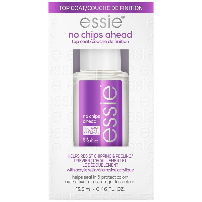 slide 1 of 6, essie No Chips Ahead Top Coat - chip-resistant - 0.46 fl oz, 0.46 fl oz