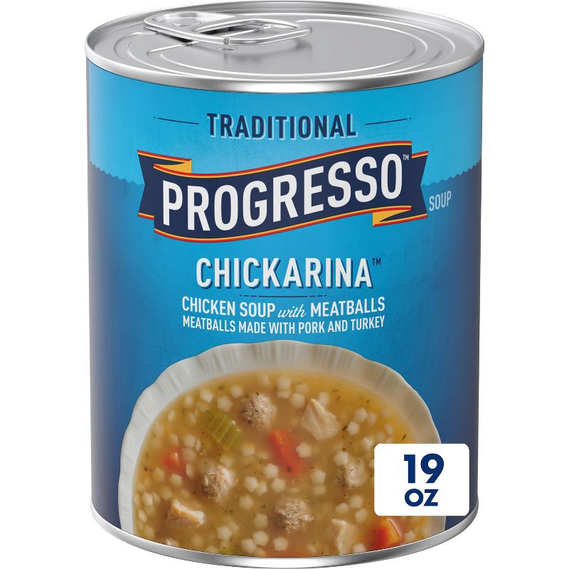 slide 1 of 8, Progresso Traditional Chickarina Chicken Soup with Meatballs - 18oz, 18 oz