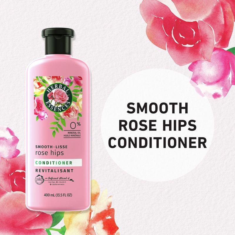 slide 14 of 14, Herbal Essences Smooth Conditioner with Rose Hips & Jojoba Extracts - 13.5 fl oz, 13.5 fl oz