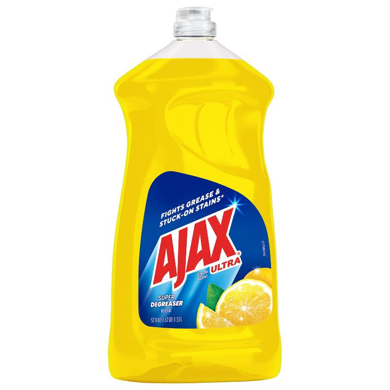 slide 13 of 15, Ajax Ultra Super Degreaser Liquid Dish Soap - Lemon Scent - 52 fl oz, 52 fl oz