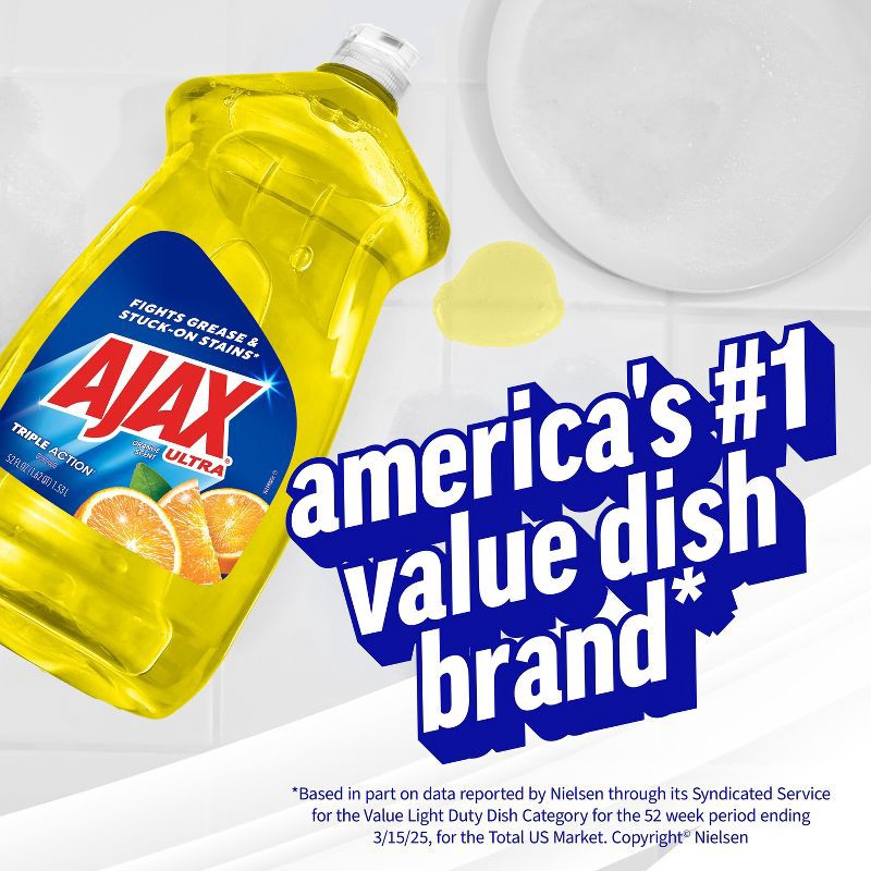 slide 8 of 15, Ajax Ultra Super Degreaser Liquid Dish Soap - Lemon Scent - 52 fl oz, 52 fl oz