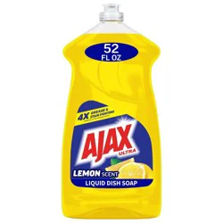 Ajax Ultra Super Degreaser Liquid Dish Soap - Lemon Scent - 52 fl oz: Paraben-Free, Phosphate-Free, Multi-Surface