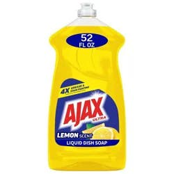Ajax Ultra Super Degreaser Liquid Dish Soap - Lemon Scent - 52 fl oz: Paraben-Free, Phosphate-Free, Multi-Surface
