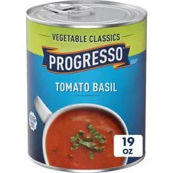 Progresso Gluten Free Vegetable Classics Tomato Basil Soup - 19oz: No Artificial Colors, No Artificial Flavors, No High Fructose Corn Syrup