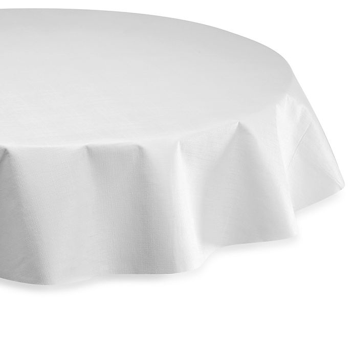 slide 1 of 1, SALT Vinyl Round Table Pad - White, 52 in