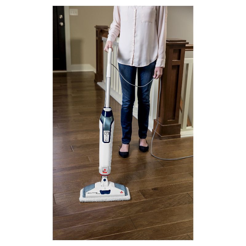 slide 5 of 10, BISSELL PowerFresh Deluxe Steam Mop - Brite White/Sapphire Blue -1806, 1 ct