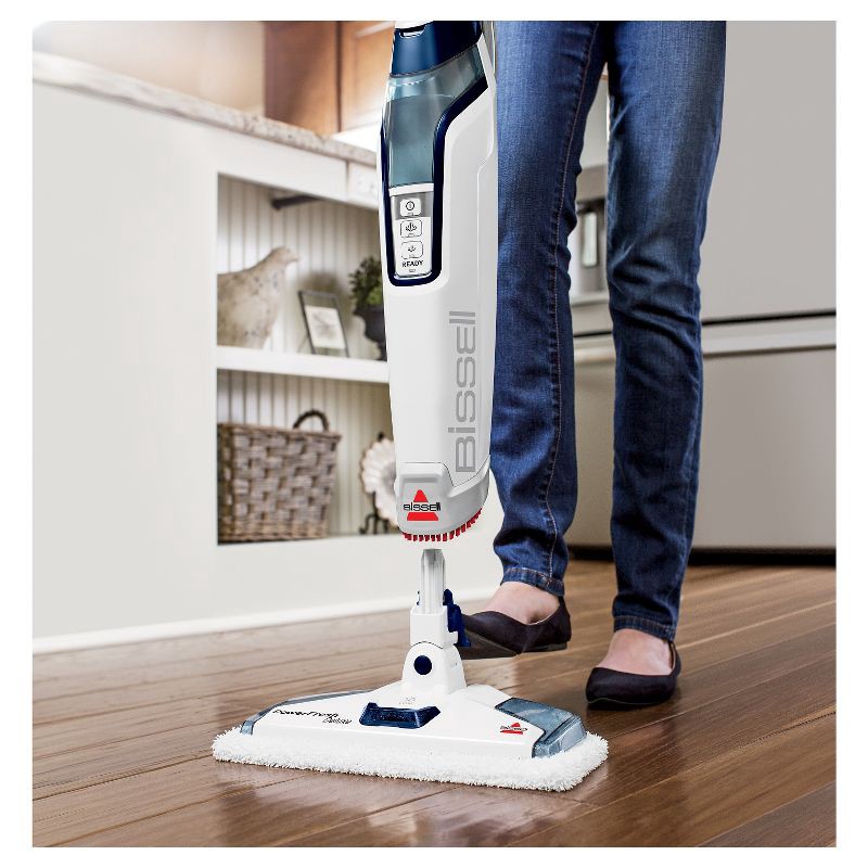 slide 6 of 10, BISSELL PowerFresh Deluxe Steam Mop - Brite White/Sapphire Blue -1806, 1 ct