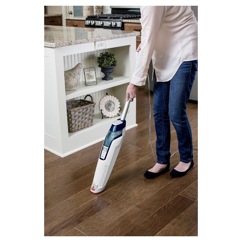 slide 7 of 10, BISSELL PowerFresh Deluxe Steam Mop - Brite White/Sapphire Blue -1806, 1 ct