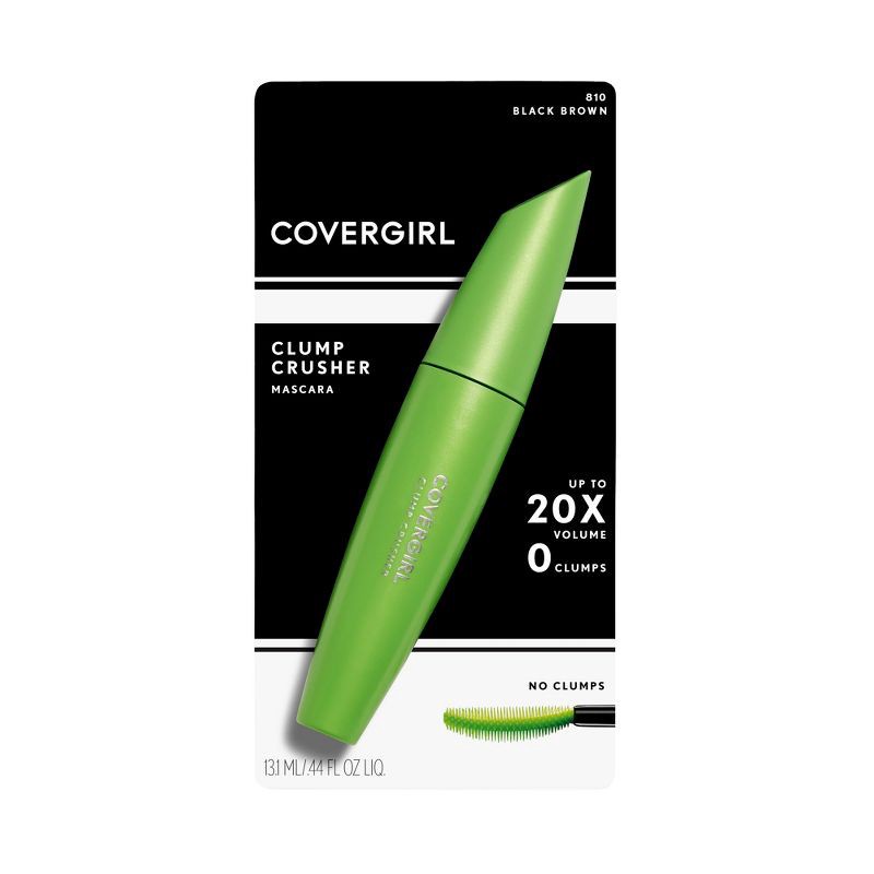 slide 4 of 8, COVERGIRL Clump Crusher Extension Mascara - Black Brown - 0.44 fl oz, 0.44 fl oz