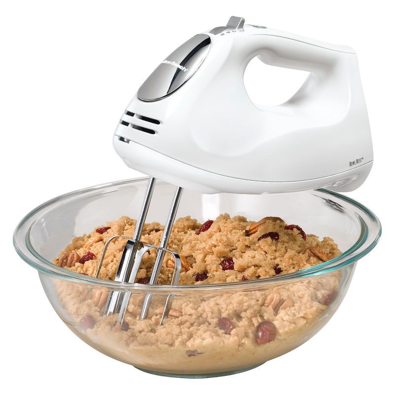 slide 2 of 9, Hamilton Beach 6-Speed Hand Mixer with Case - White 62632R, 1 ct