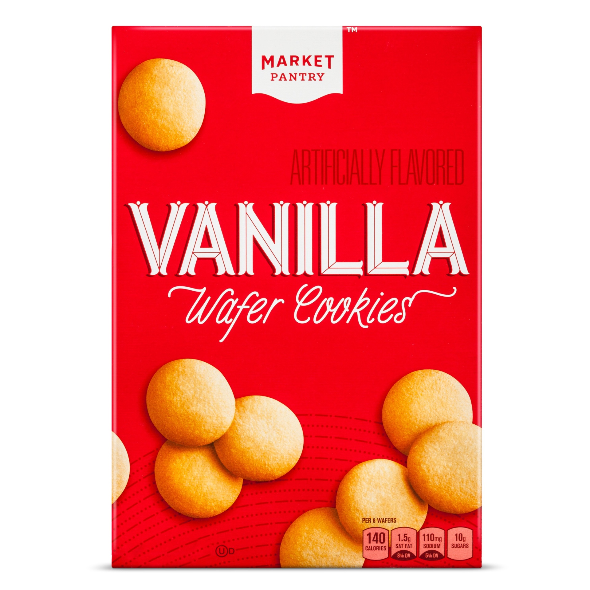 slide 1 of 1, Vanilla Wafer Cookies - Market Pantry, 11 oz