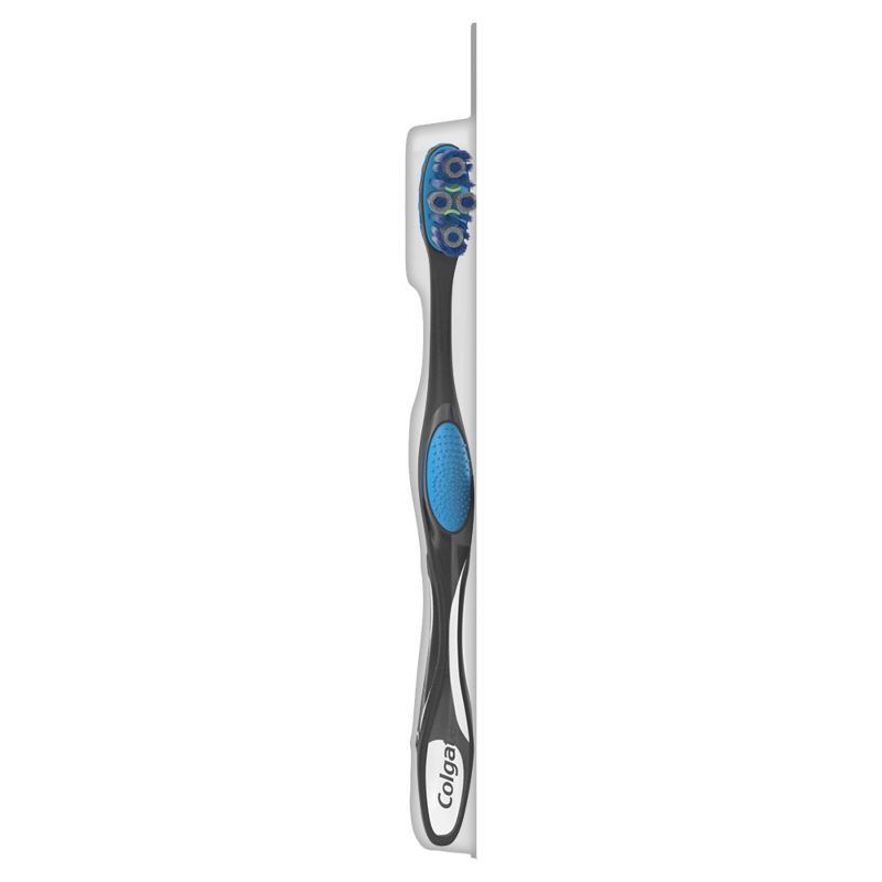 slide 3 of 4, Colgate 360 Total Advanced Floss-Tip Bristles Toothbrush Medium - 1ct, 1 ct