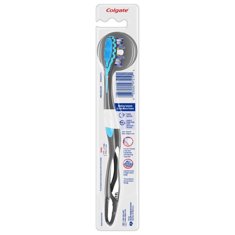 slide 9 of 11, Colgate 360 Advanced Floss-Tip Manual Toothbrush – Medium - 1ct, 1 ct