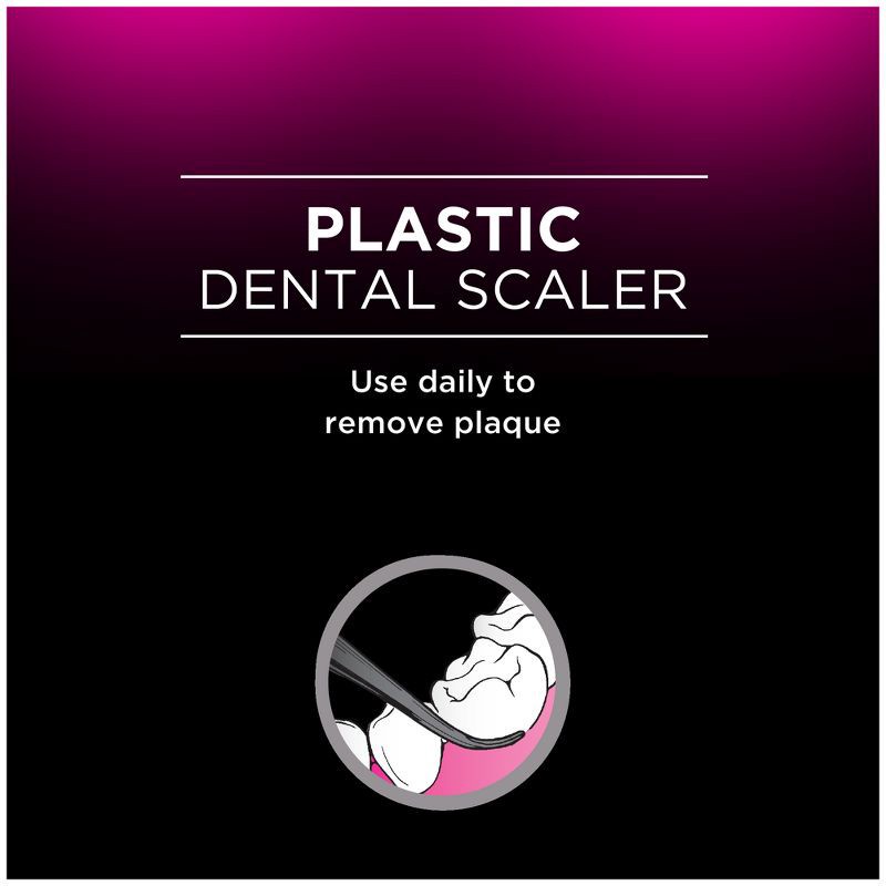 slide 3 of 8, DenTek Professional Oral Care Kit - Dental Pick & Scaler, Tartar Removal Tool & Gum Stimulator, and Mouth Mirror - Trial Size - 5ct, 5 ct