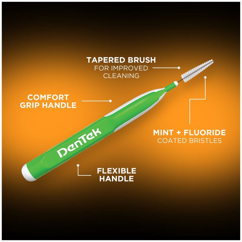slide 3 of 8, DenTek Easy Interdental Brush Cleaners - 16ct, 16 ct