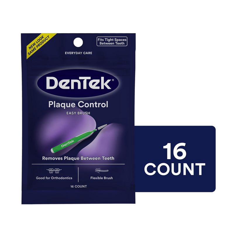 slide 13 of 13, DenTek Easy Brush Plaque Control Interdental Toothbrush - 16ct, 16 ct