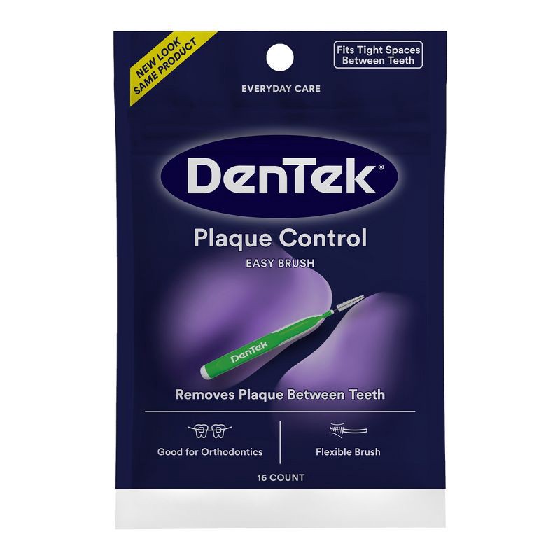 slide 1 of 13, DenTek Easy Brush Plaque Control Interdental Toothbrush - 16ct, 16 ct