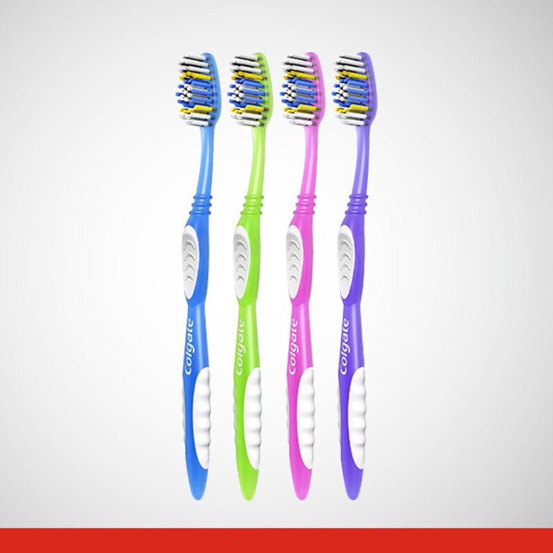 slide 2 of 9, Colgate Extra Clean Full Head Toothbrush Medium - 6ct, 6 ct