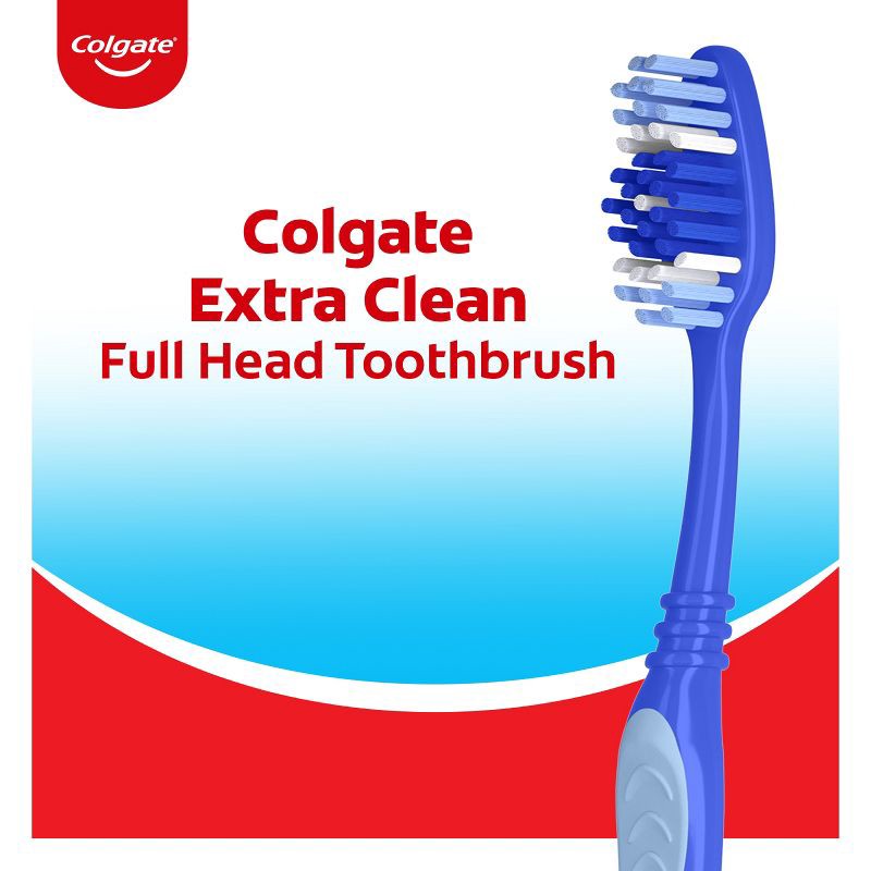 slide 3 of 9, Colgate Extra Clean Full Head Toothbrush Medium - 6ct, 6 ct