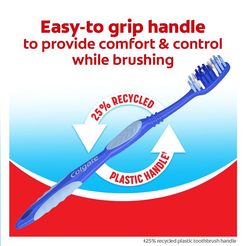 slide 7 of 9, Colgate Extra Clean Full Head Toothbrush Medium - 6ct, 6 ct