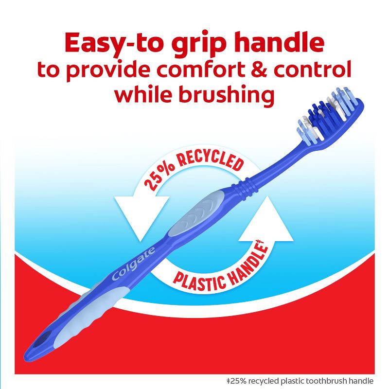 slide 5 of 9, Colgate Extra Clean Full Head Toothbrush Medium - 6ct, 6 ct