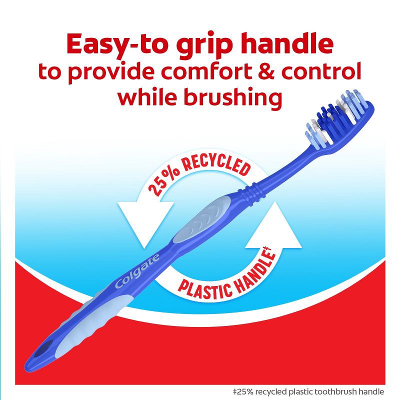 slide 7 of 12, Colgate Extra Clean Full Head Toothbrush Medium - 6ct, 6 ct