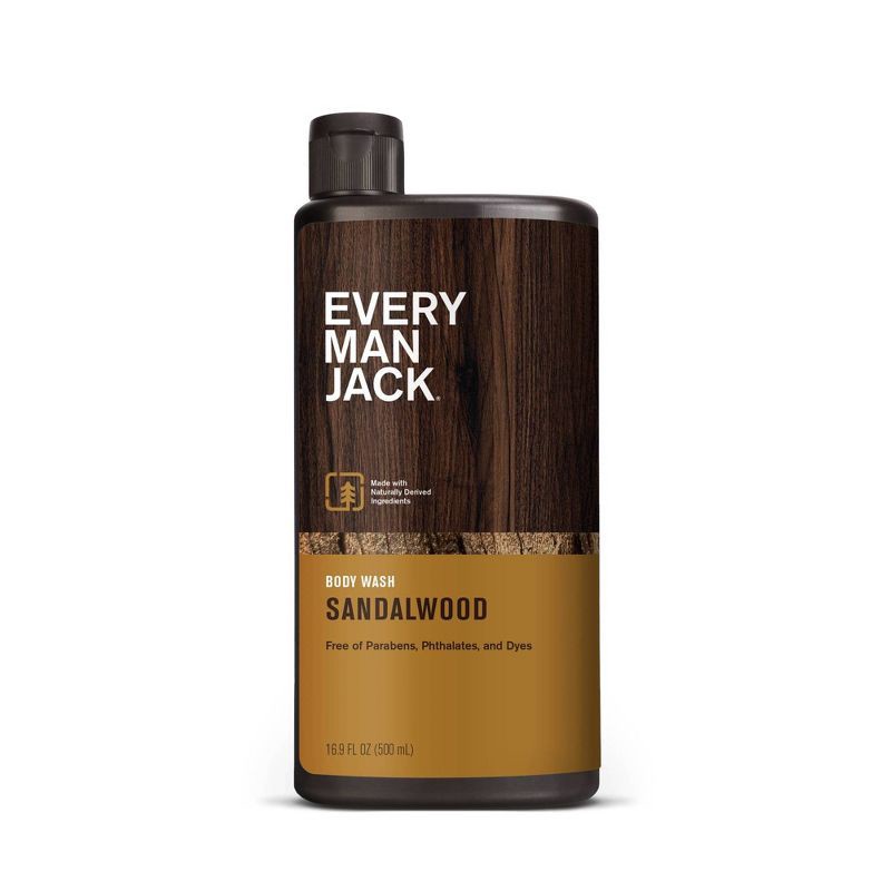 slide 8 of 11, Every Man Jack Sandalwood Hydrating Men's Body Wash - 16.9 fl oz, 16.9 fl oz