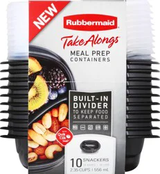 Rubbermaid Take Alongs Snackers Meal Prep Containers 10 ea