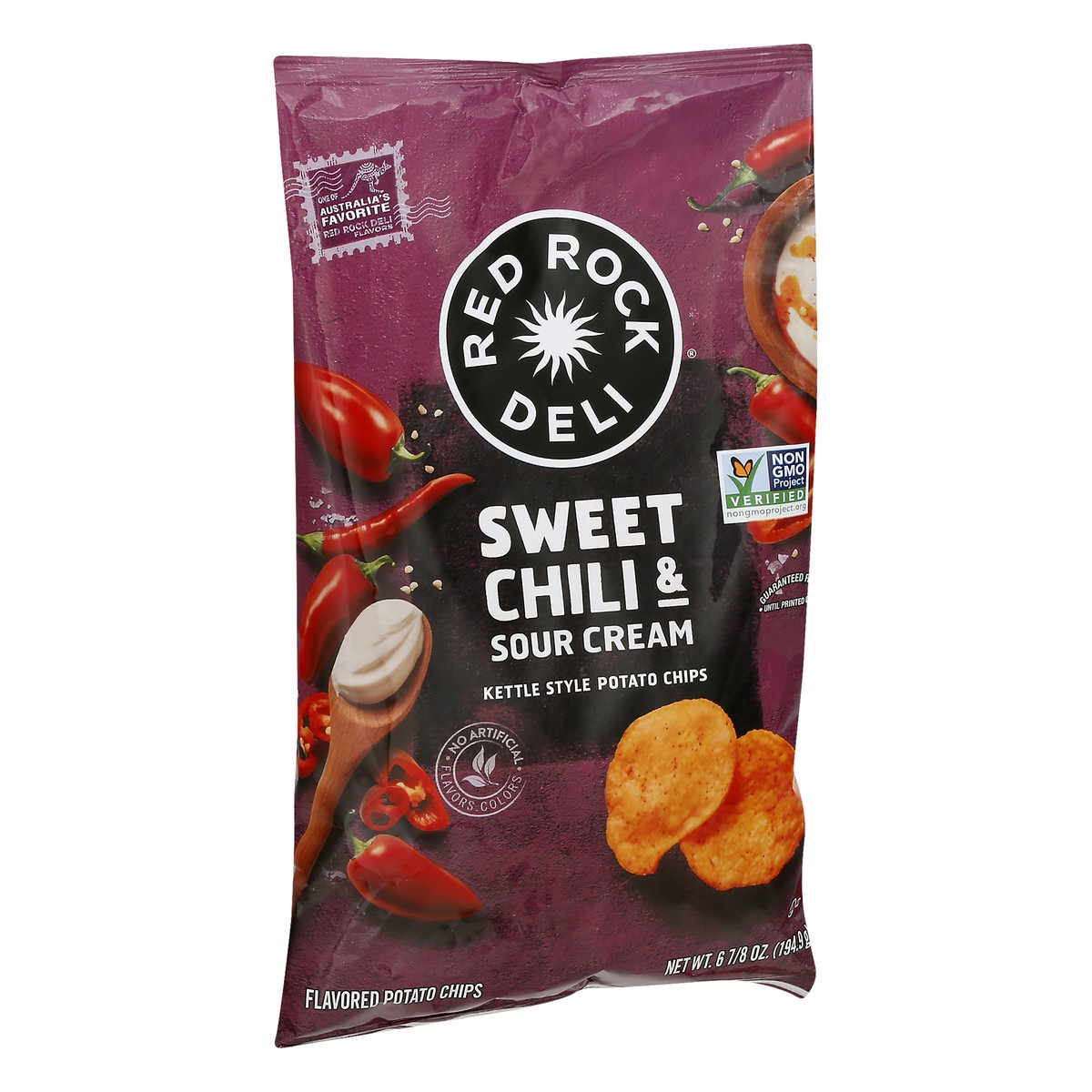 slide 3 of 9, Red Rock Deli Kettle Style Sweet Chili & Sour Cream Potato Chips 6.88 oz, 6.88 oz