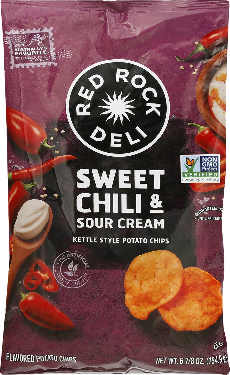 slide 5 of 9, Red Rock Deli Kettle Style Sweet Chili & Sour Cream Potato Chips 6.88 oz, 6.88 oz